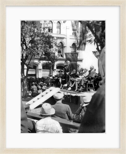 Rally in Parliament Street, Ramsey, Isle of Man by George Bellett Cowen